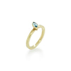 Marquise Blue Zircon Ring