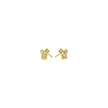 "Confetti" Diamond Cluster Stud Earrings