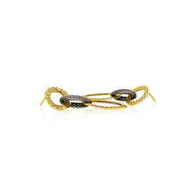Triple Link Crownwork Drop Earrings