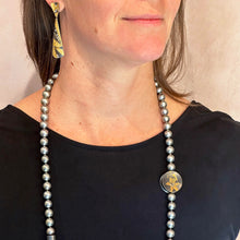 Necktie-Shaped Earrings with Diamonds
