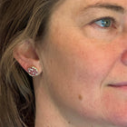 Ruby and Diamond "Silk" Disc Earrings