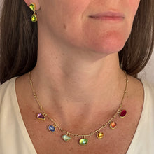Faceted Peridot Double Drop Earrings