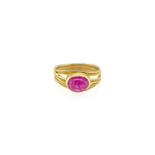 Triple Ribbon Ruby Ring