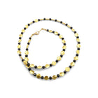 Black Diamond and Wing Spacer Necklace