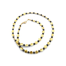 Black Diamond and Wing Spacer Necklace