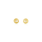 Swirl Earrings with Diamonds