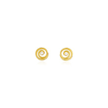 Swirl Earrings with Diamonds