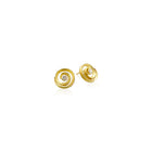 Swirl Earrings with Diamonds