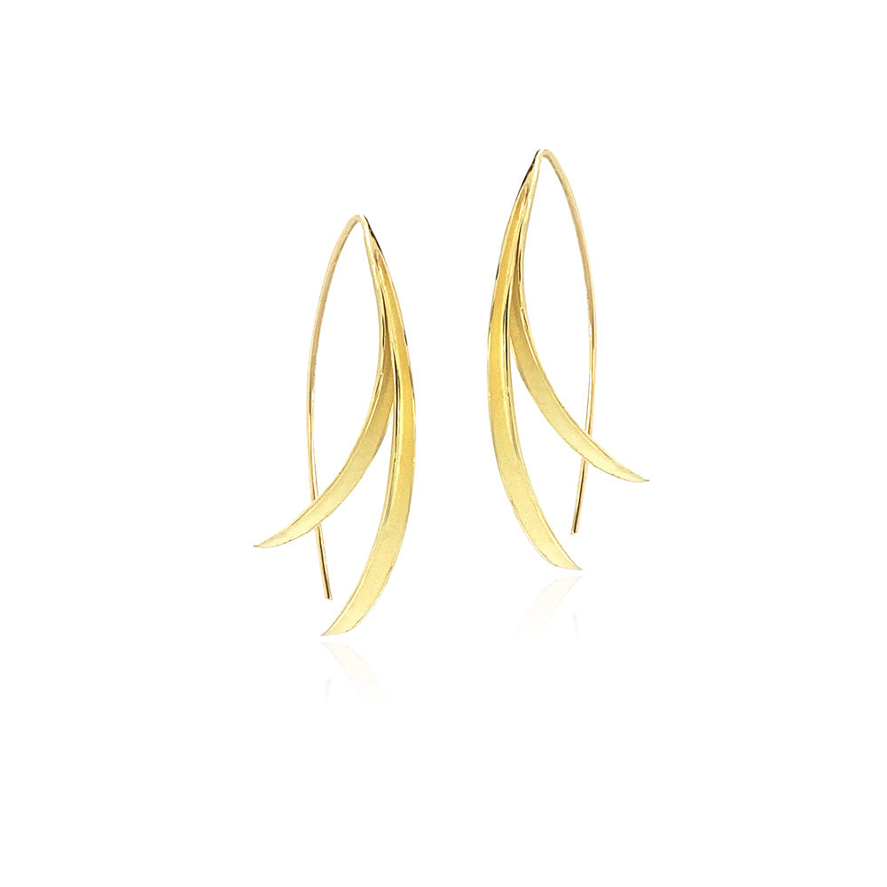 Double Olive Leaf Earrings