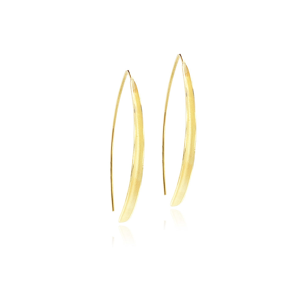 Single Olive Leaf Earrings