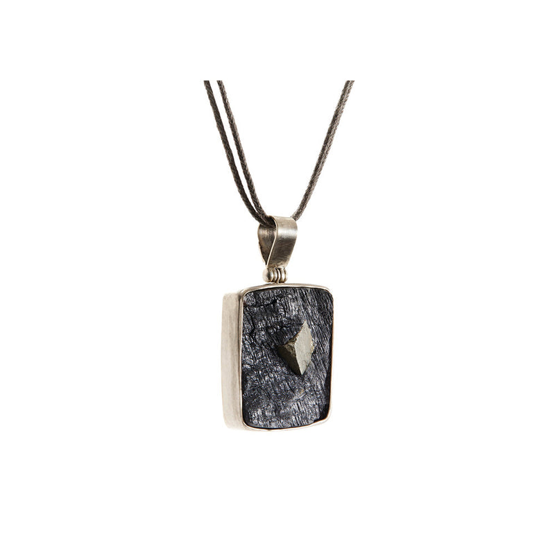 Pyrite-In-Slate Pendant