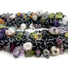 Chainmail Bracelet with Multi-Colored Gemstones