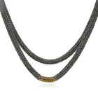 Long Titanium Chainmaille Tube Necklace