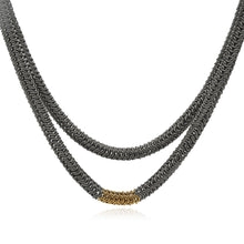 Long Titanium Chainmaille Tube Necklace