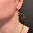 Hinged Library Collection Earrings with Princess Cut Diamonds