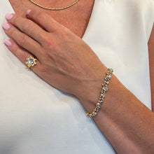 "Embrace" Ring with Moonstone and Diamonds