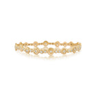 happy circles hinged bracelet with diamonds