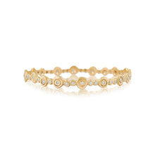 happy circles hinged bracelet with diamonds