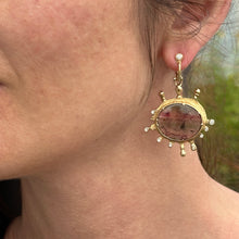 Watermelon Tourmaline "Embrace" Earrings