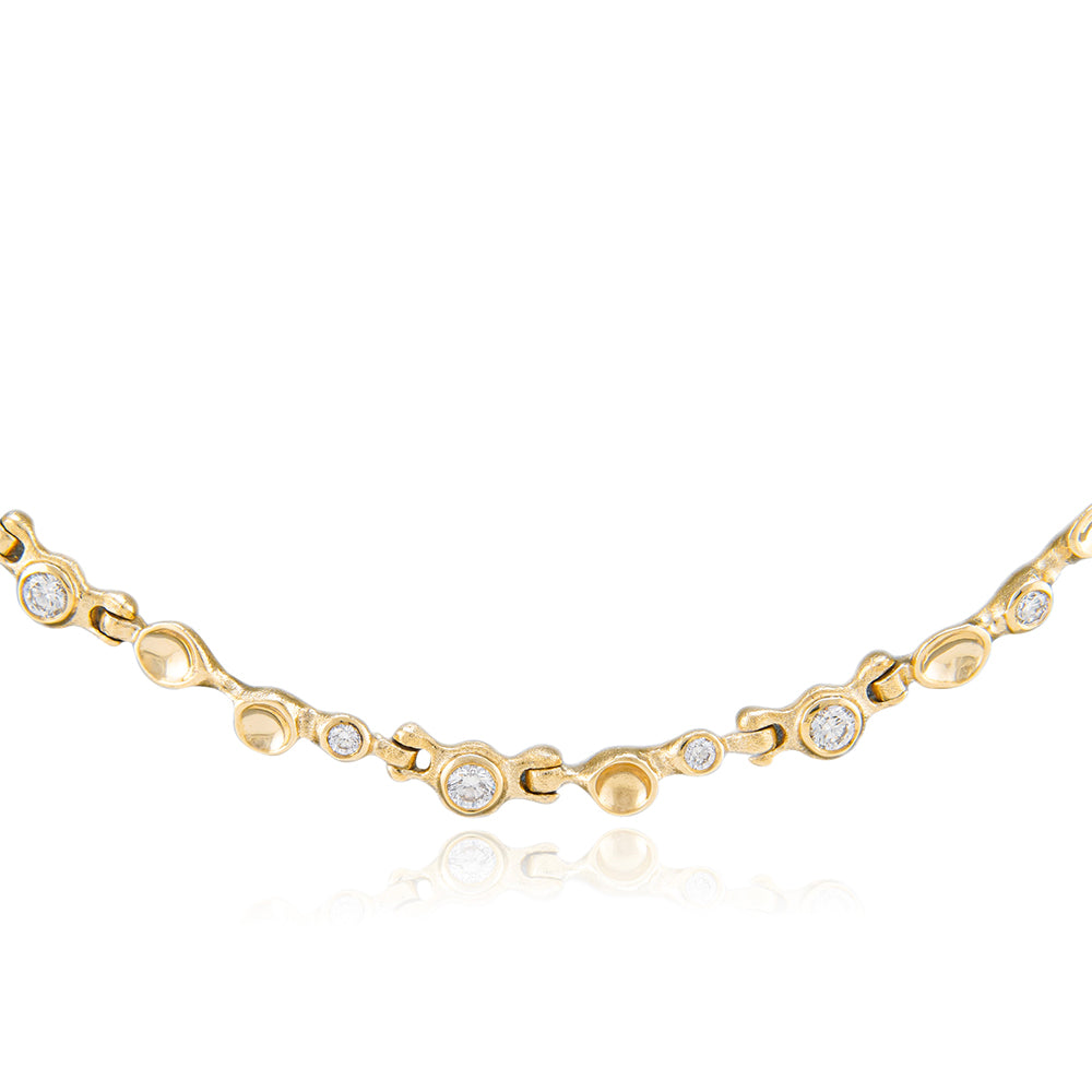 hinged diamond necklace
