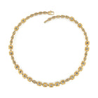 Square Hinged Necklace with Square Gray Diamonds