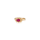 oval ruby ring with diamonds