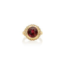 large pink tourmaline ring
