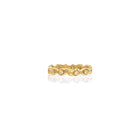 "wave" ring with white diamonds