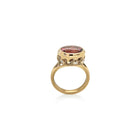Large Oval Pink Tourmaline Ring