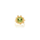 apple green tourmaline ring with diamonds