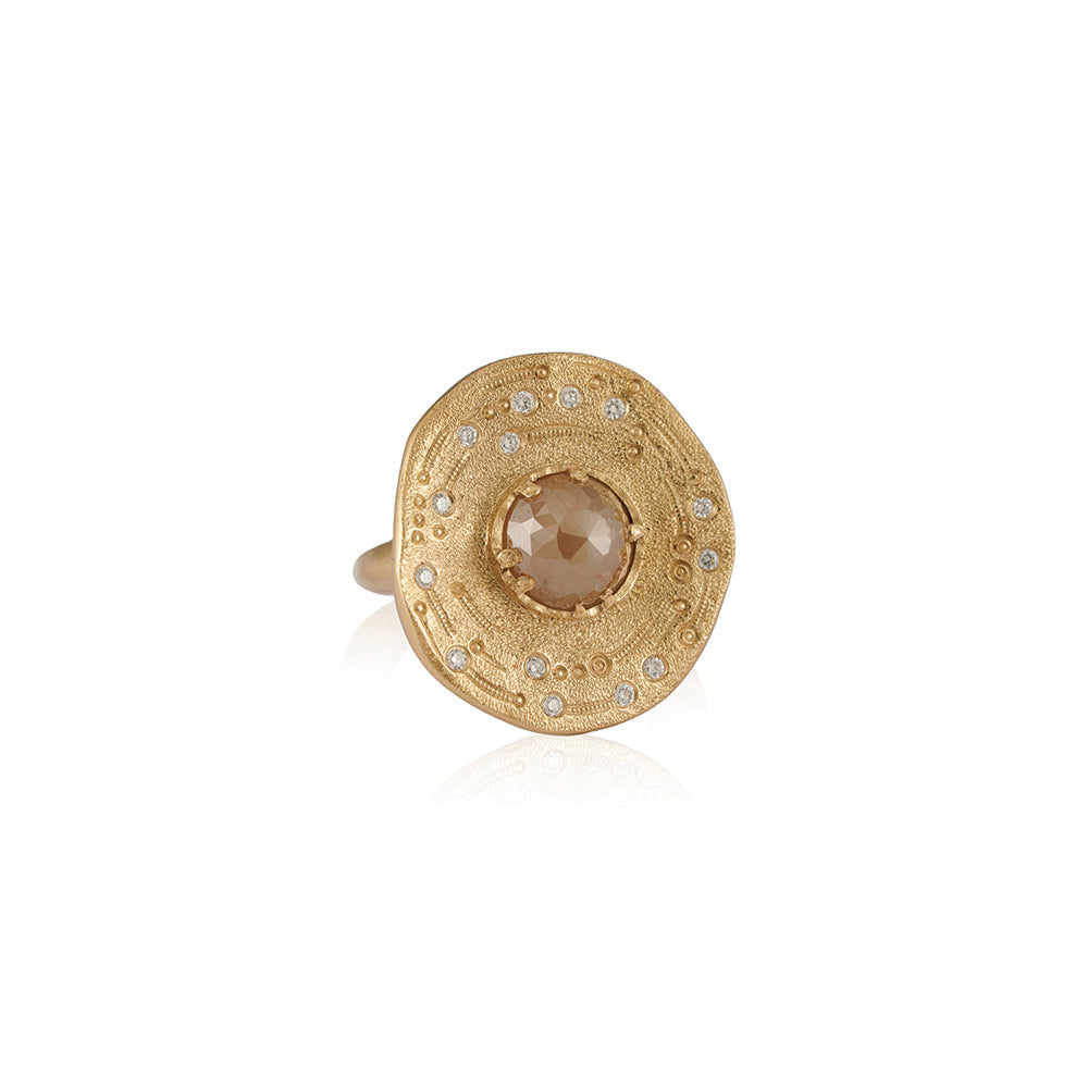orbit ring with diamonds