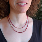 Rondell Ruby Beaded Necklace
