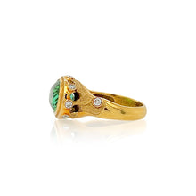 "Reef" Ring Vibrant Green Tourmaline