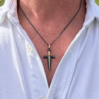Dagger Pendant with Diamond