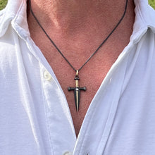 Dagger Pendant with Diamond