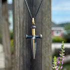 Dagger Pendant with Diamond
