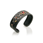 garnet, sapphire and diamond cuff