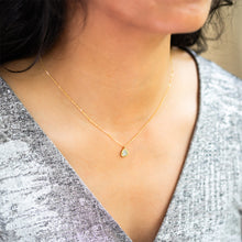 One-Of-A-Kind Tear Drop-Shaped Diamond Necklace