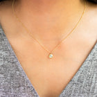 One-Of-A-Kind Tear Drop-Shaped Diamond Necklace