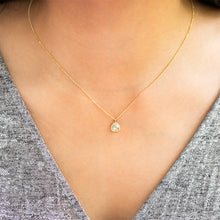 One-Of-A-Kind Tear Drop-Shaped Diamond Necklace
