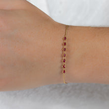 Petite Textile Ruby Bracelet