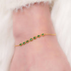 Petite Textile Emerald Bracelet
