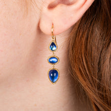 One-Of-A-Kind Blue Moonstone Earrings
