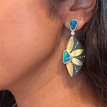 Boulder opal earrings