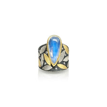 Moonstone Leaf Ring