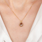 Rust Colored Diamond Pendant Necklace