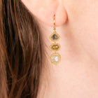 One-Of-A-Kind Natural Salt and Pepper Diamond Earrings