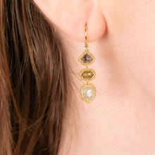 One-Of-A-Kind Natural Salt and Pepper Diamond Earrings