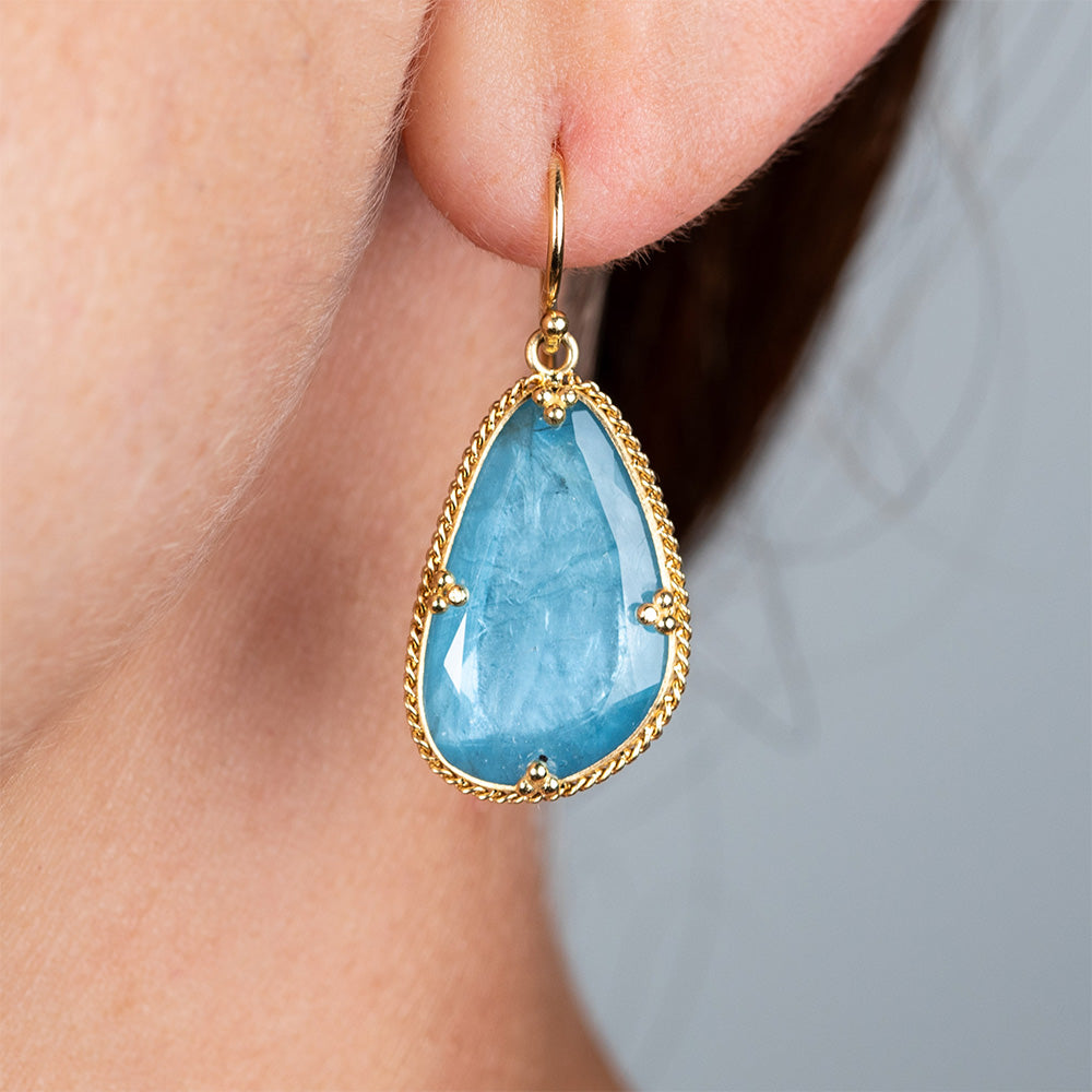 One-Of-A-Kind Aquamarine Earrings