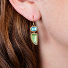 One-Of-A-Kind Apatite and Peridot Earrings